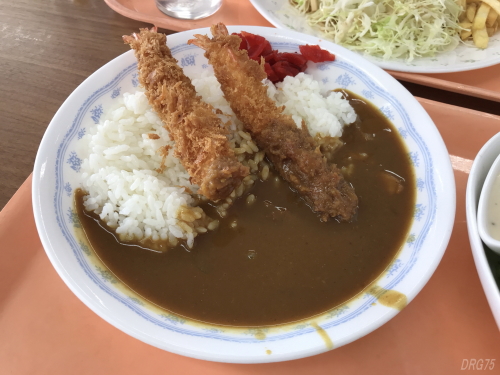 広浜食堂のエビフライカレー 広浜食堂のエビフライカレー