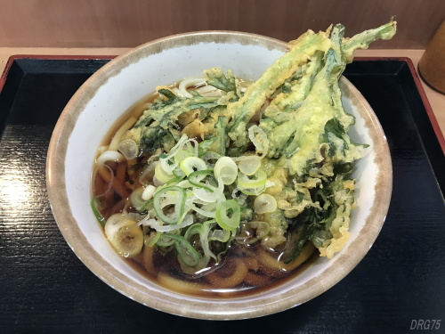 新八の春菊天うどん 新八の春菊天うどん