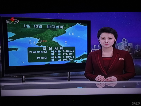 北朝鮮の天気予報1