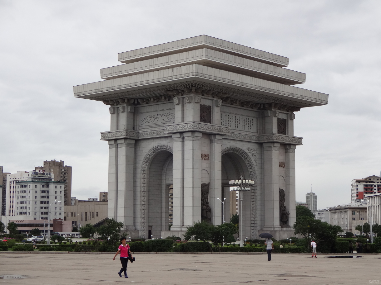 北朝鮮の平壌の凱旋門